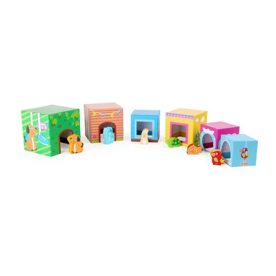 Small Foot Building blocks Domestic animals, 12 pcs