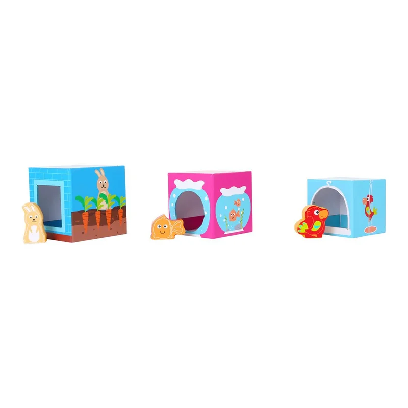 Small Foot Building blocks Domestic animals, 12 pcs