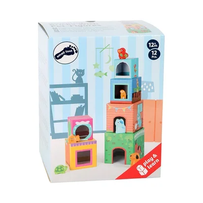 Small Foot Building blocks Domestic animals, 12 pcs