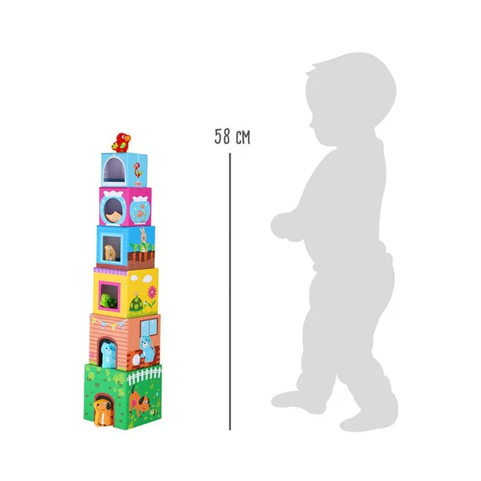 Small Foot Building blocks Domestic animals, 12 pcs