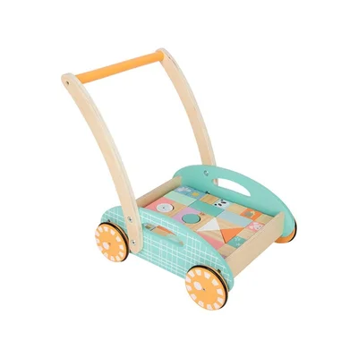 Small Foot Construction set with cart, wooden, 34 x 27 x 36 cm, 35 pcs