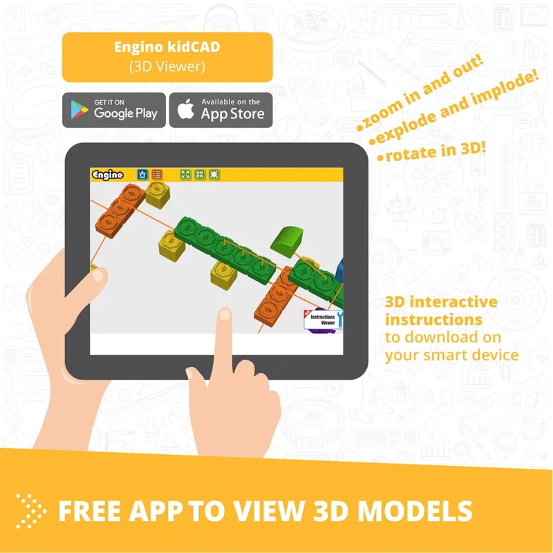 Engino Construction set Steamlabs Junior – Learn about airplanes