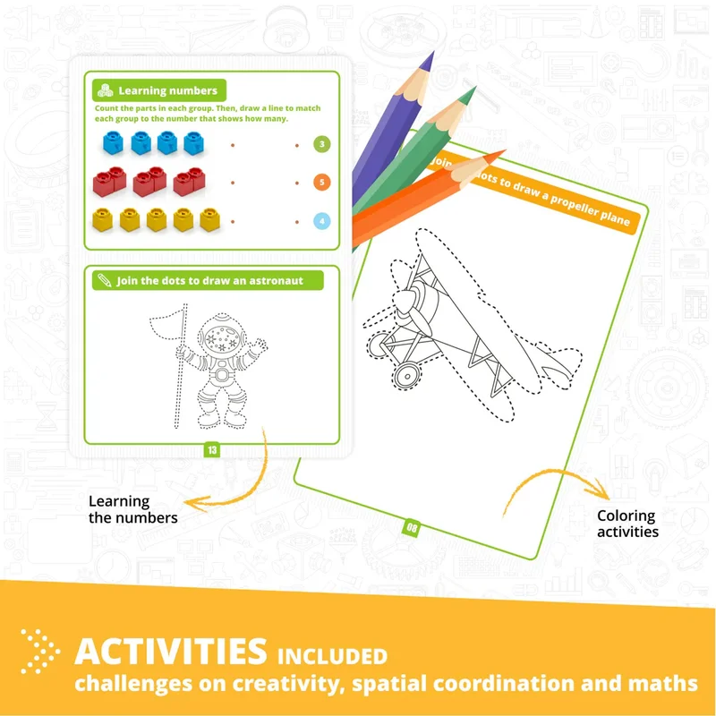 Engino Construction set Steamlabs Junior – Learn about airplanes