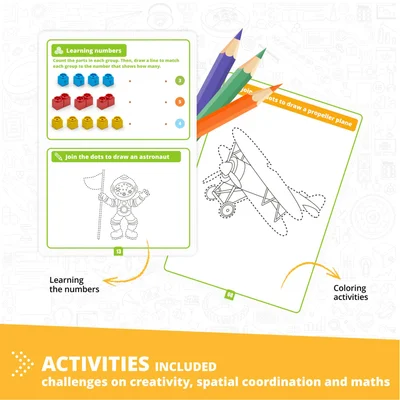 Engino Construction set Steamlabs Junior – Learn about airplanes
