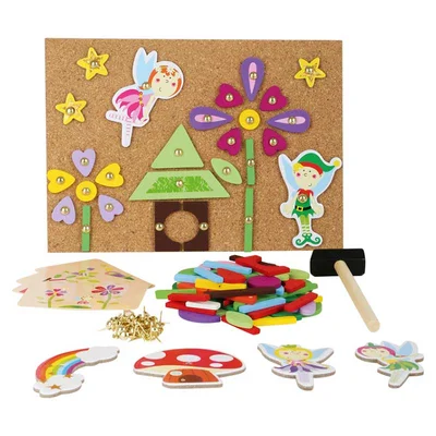 Small Foot Mosaic Fairies, with hammer, wooden
