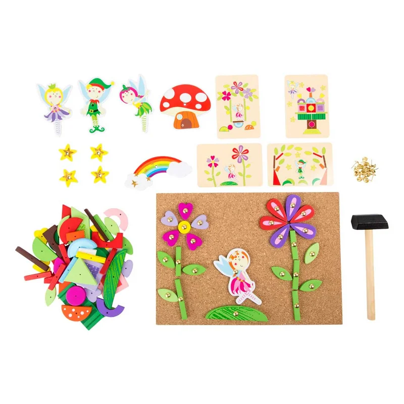 Small Foot Mosaic Fairies, with hammer, wooden