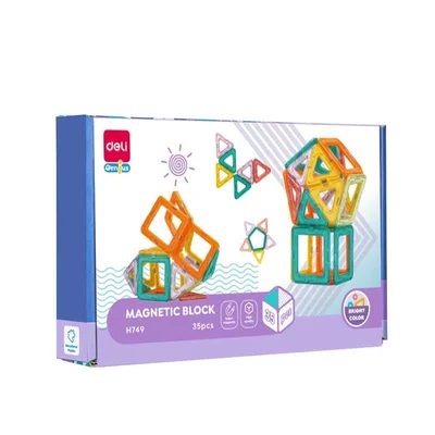 Deli Constructor Genius, magnetic, 35 pcs