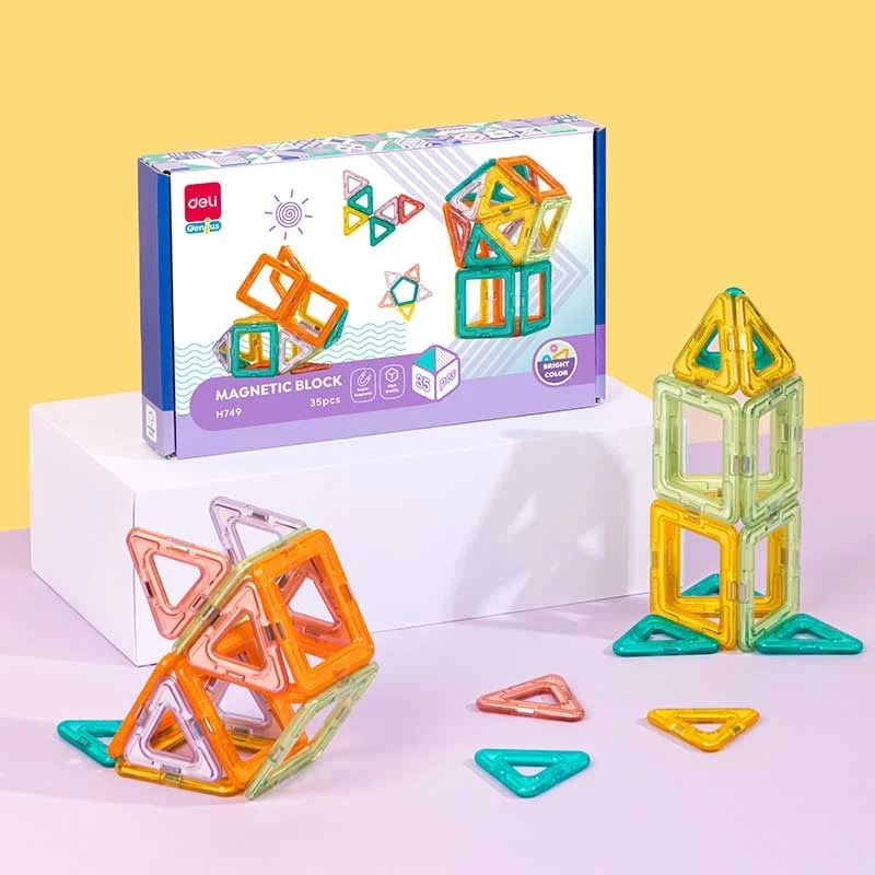 Deli Constructor Genius, magnetic, 35 pcs