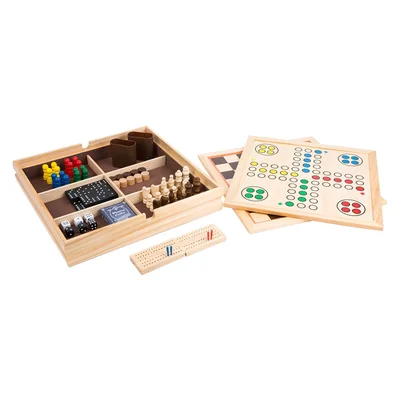Small Foot Games Collection 9 in 1, in Wooden Box