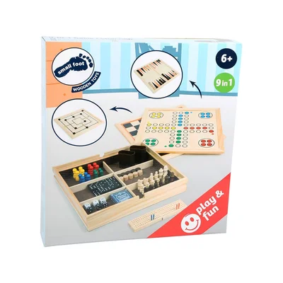 Small Foot Games Collection 9 in 1, in Wooden Box