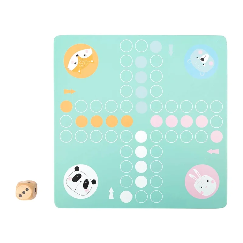Small Foot Game Ludo, pastel colours