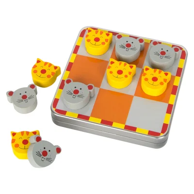 Small Foot Tic-Tac-Toe with Cats and Mice, magnetic, wooden