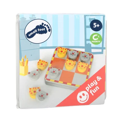 Small Foot Tic-Tac-Toe with Cats and Mice, magnetic, wooden