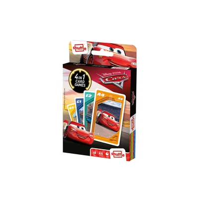 Cartamundi Playing cards Cars, 4 in 1
