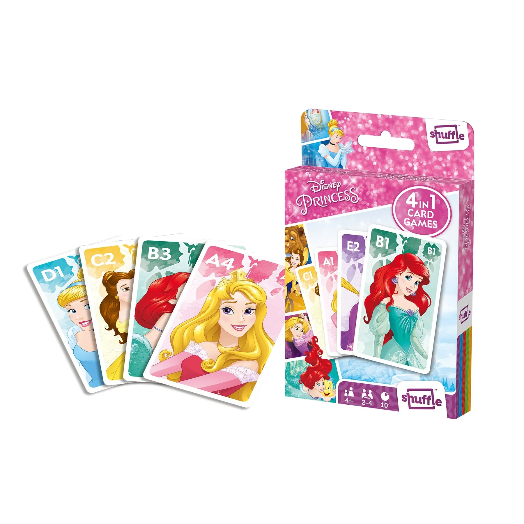 Cartamundi Playing cards Princess, 4 in 1