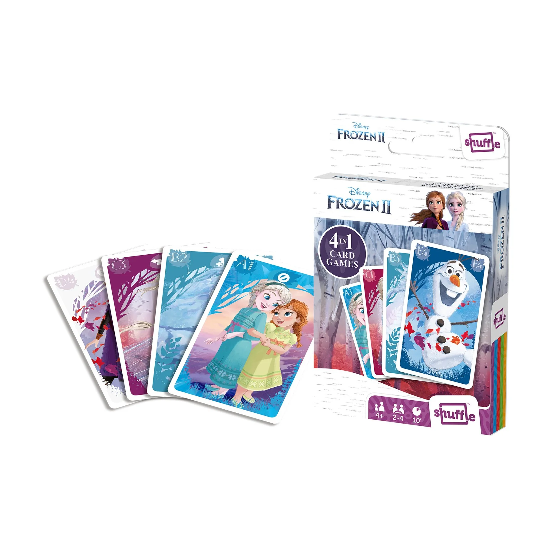 Cartamundi Playing Cards Frozen II, 4 in 1