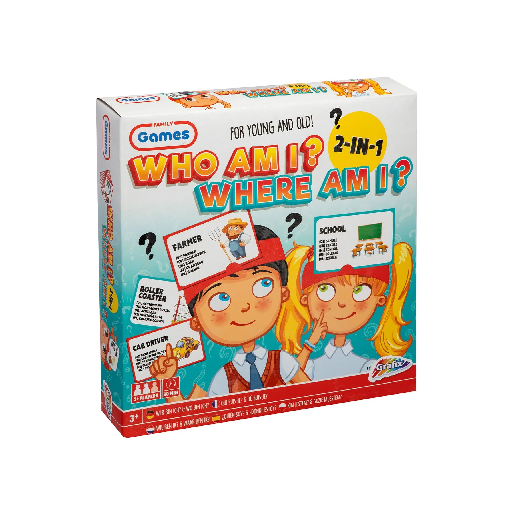 Moxy Game “Who am I? Where am I?”, 2 in 1
