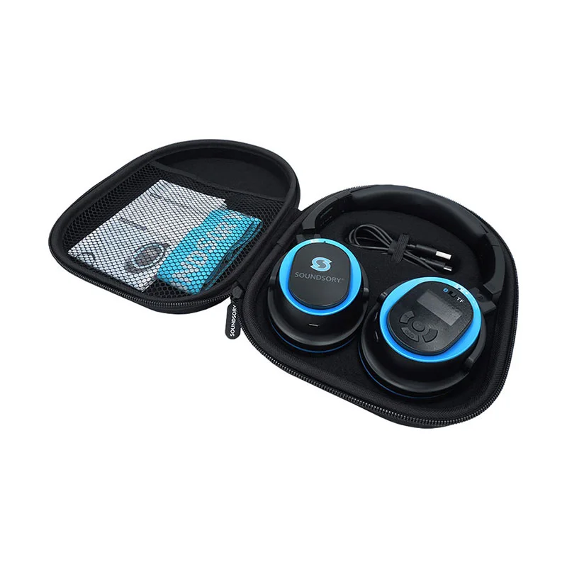 Soundsory program, with headphones