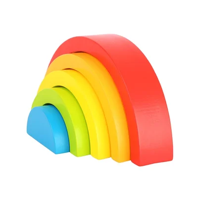 Small Foot Sorting Shapes Rainbow, wooden, 5 pcs