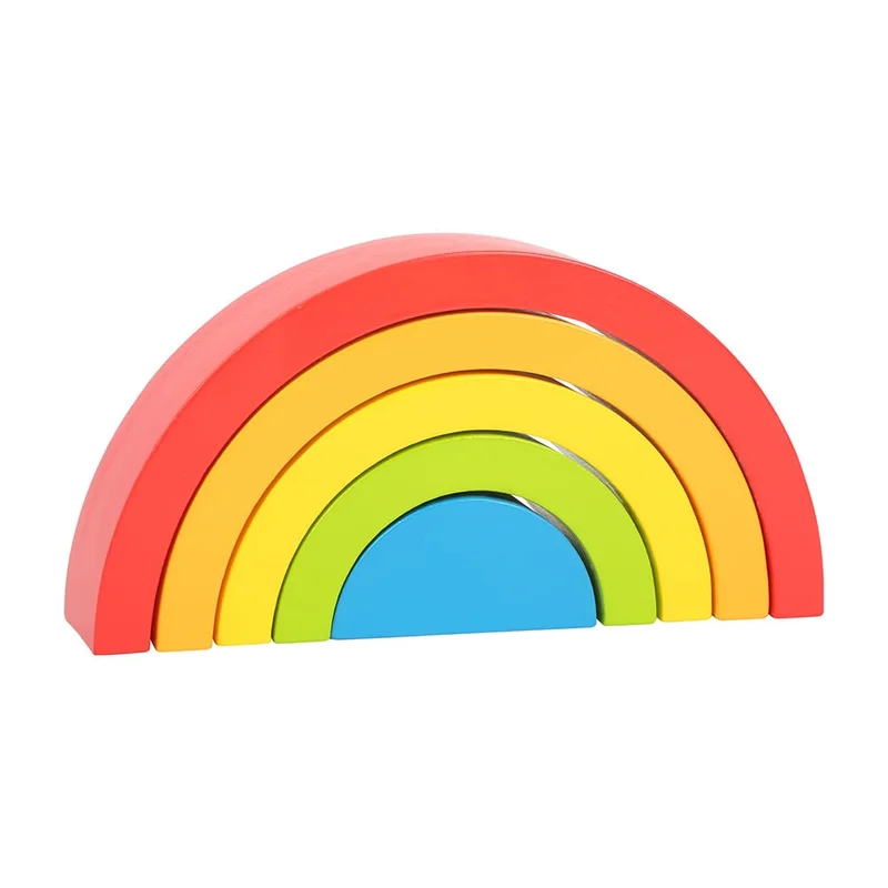 Small Foot Sorting Shapes Rainbow, wooden, 5 pcs