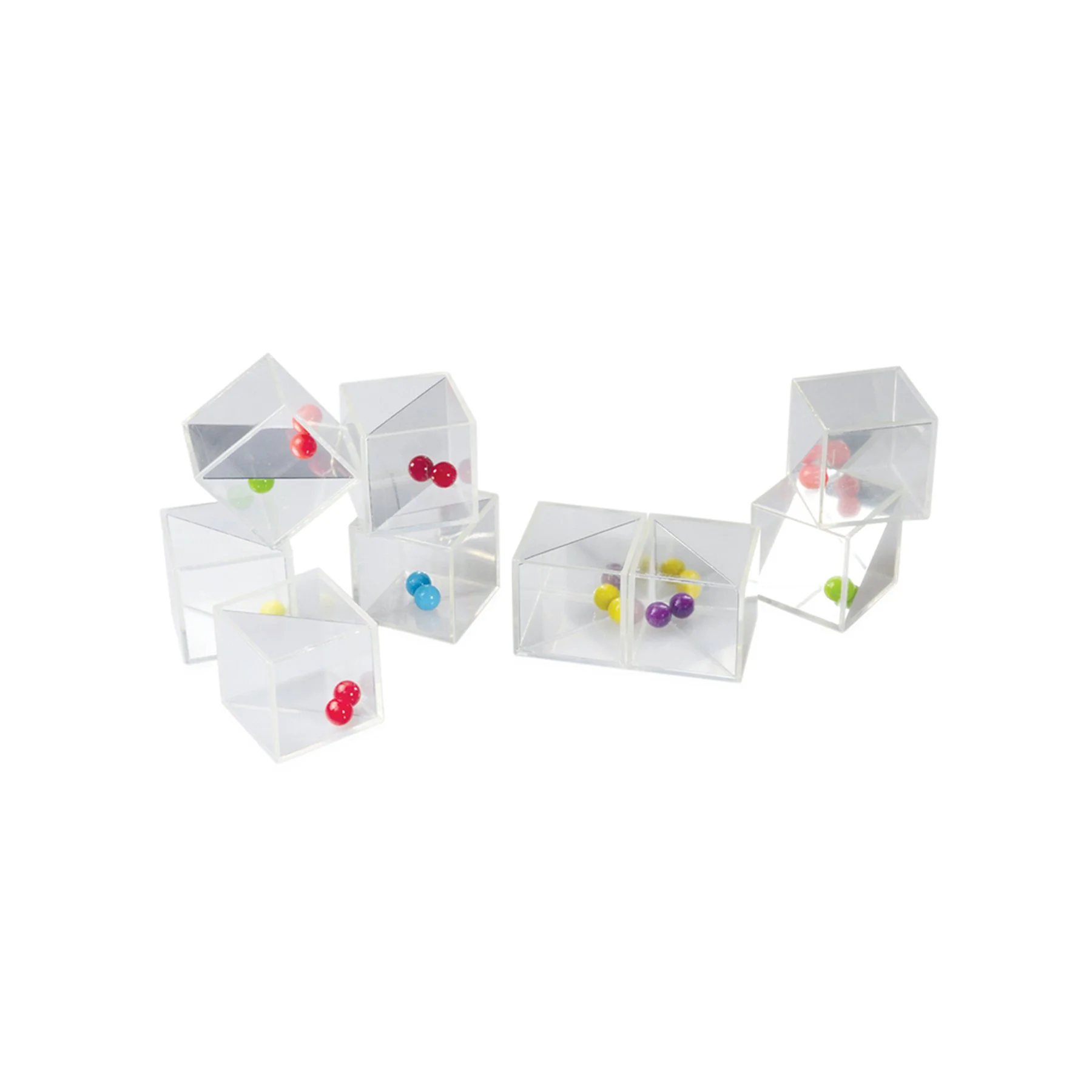 Nowa Szkola Cubes, sound, transparent, 18 pcs