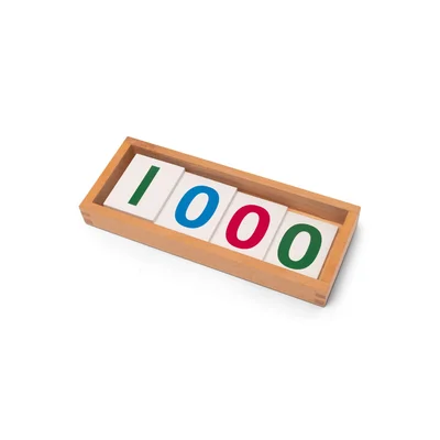 Nowa Szkola Montessori Number Cards, boxed