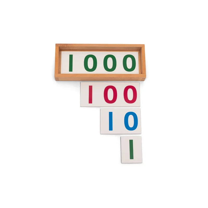 Nowa Szkola Montessori Number Cards, boxed