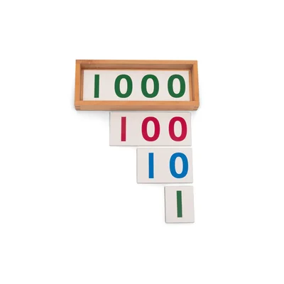 Nowa Szkola Montessori Number Cards, boxed