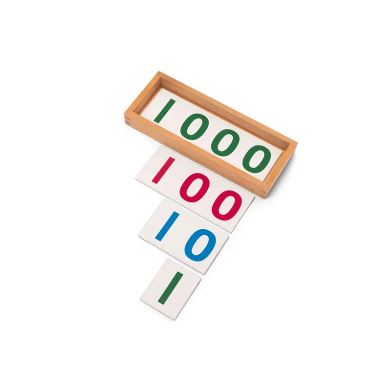 Nowa Szkola Montessori Number Cards, boxed
