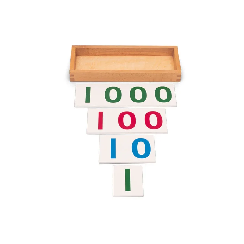 Nowa Szkola Montessori Number Cards, boxed