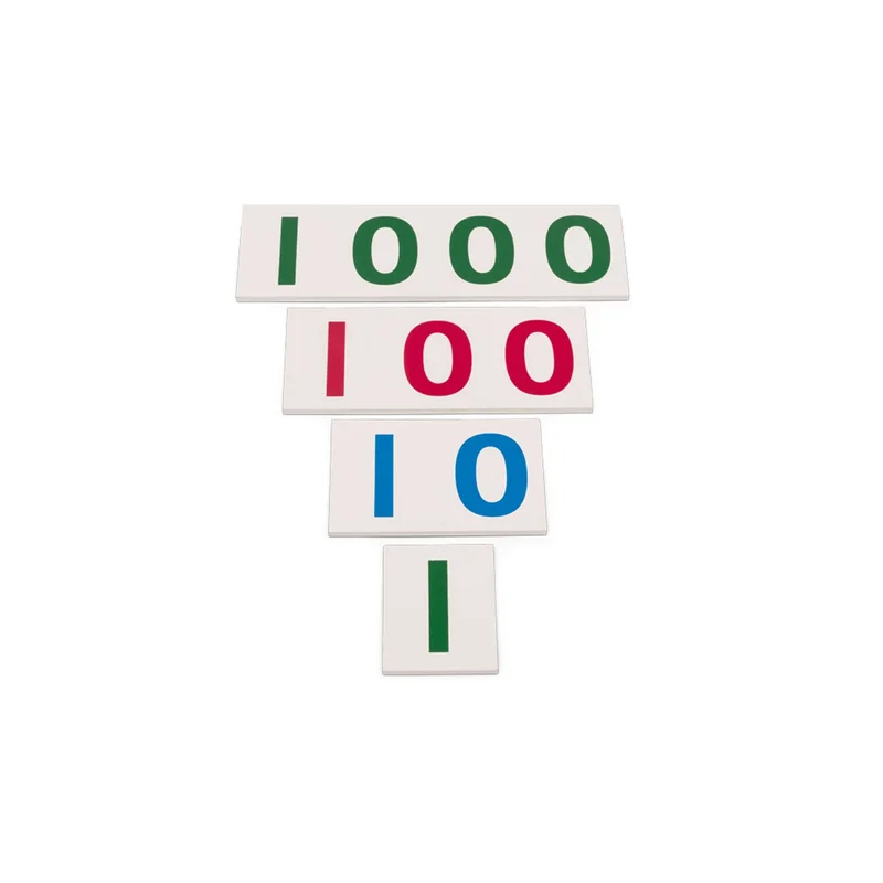 Nowa Szkola Montessori Number Cards, boxed