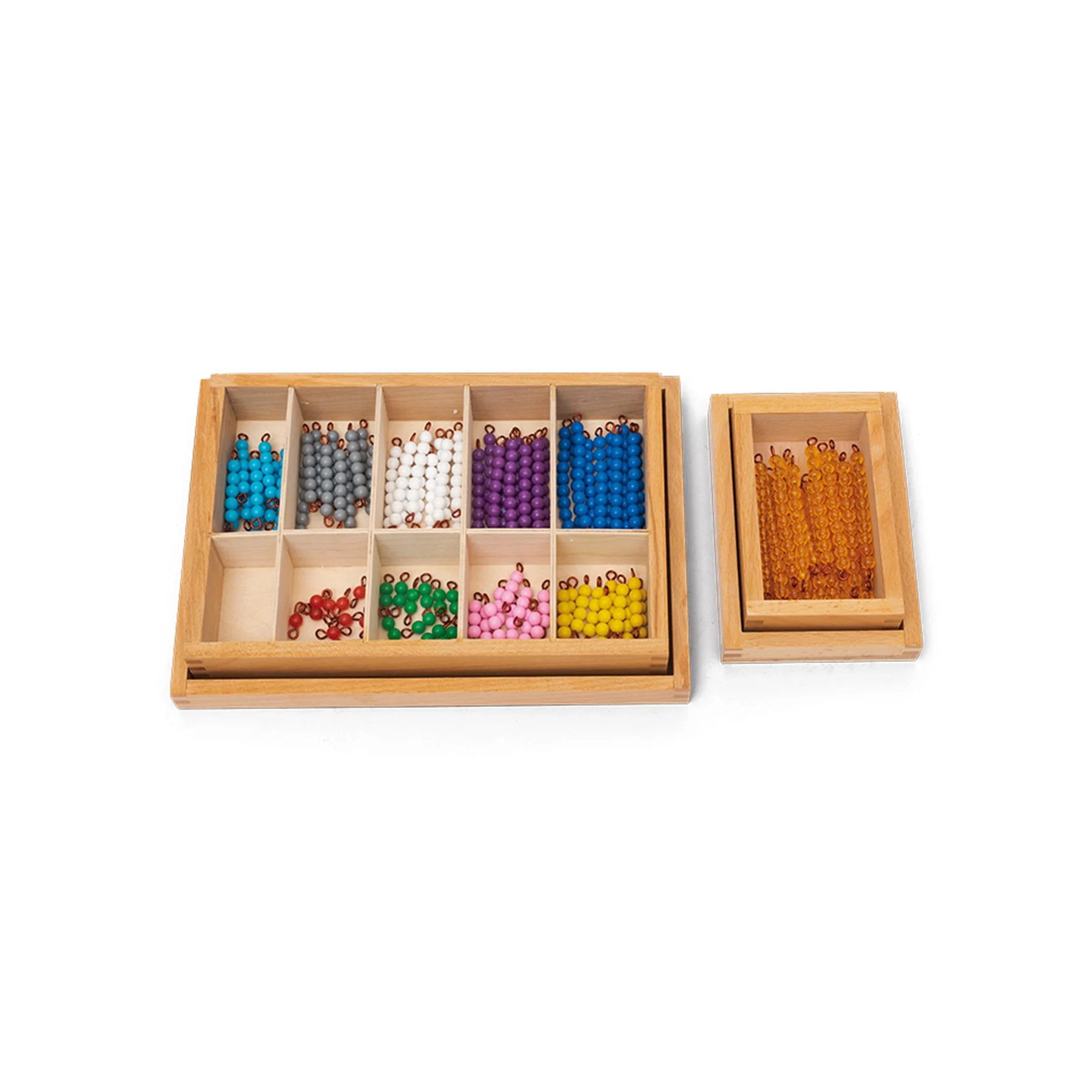 Nowa Szkola Montessori beads, for counting, in box