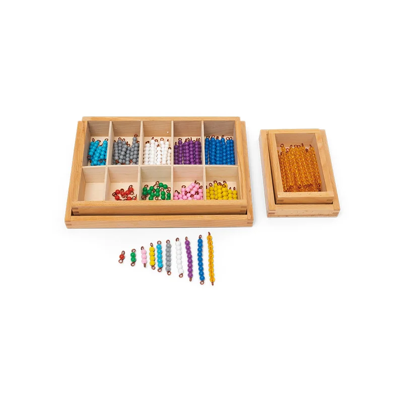 Nowa Szkola Montessori beads, for counting, in box