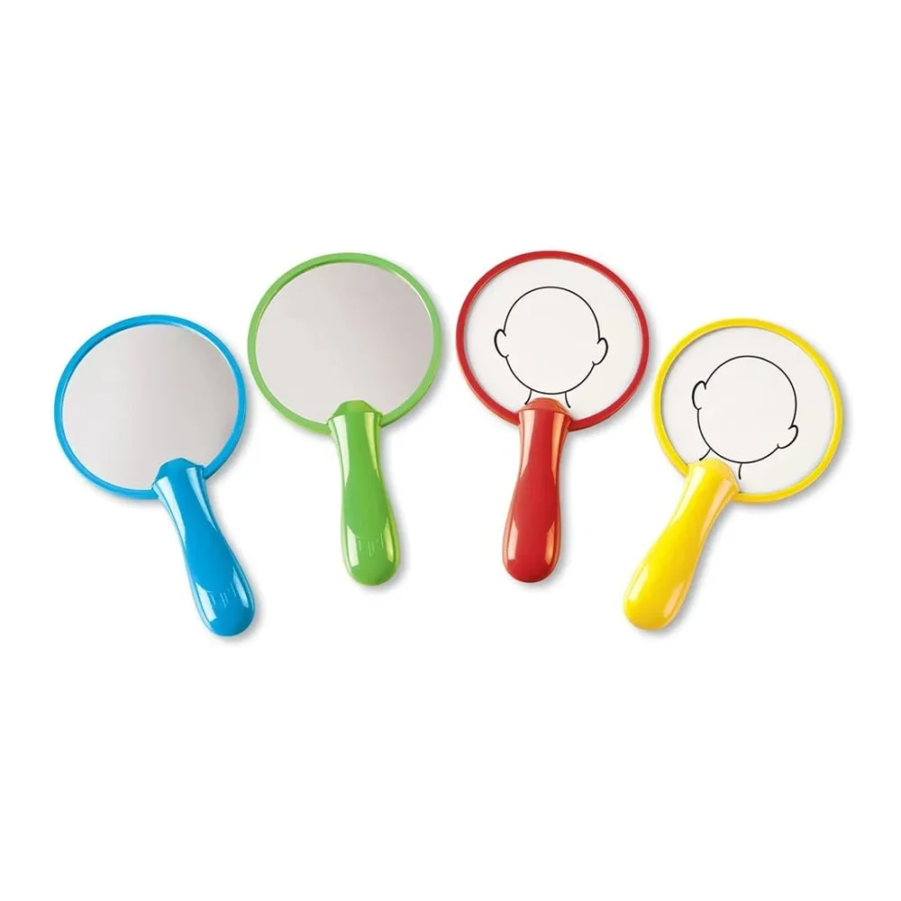 Learning Resources Mirror Set, with handle, 4 pcs.