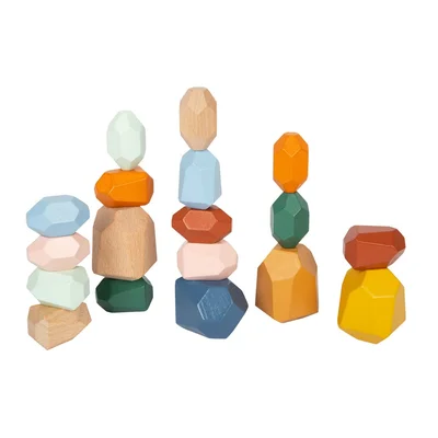 Small Foot Stacking Stones Safari, Wooden