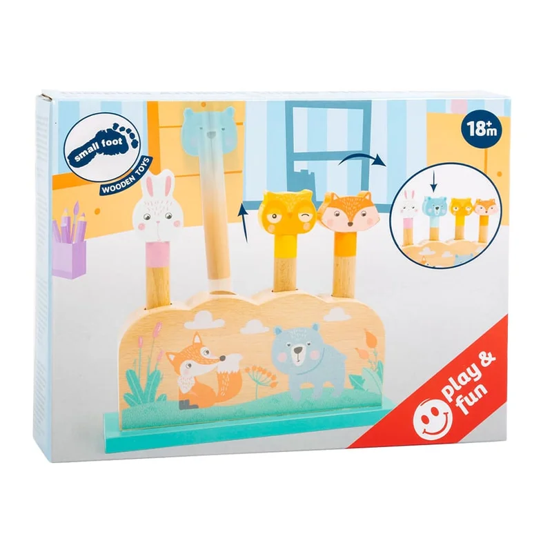 Small Foot Threading Game Forest Animals