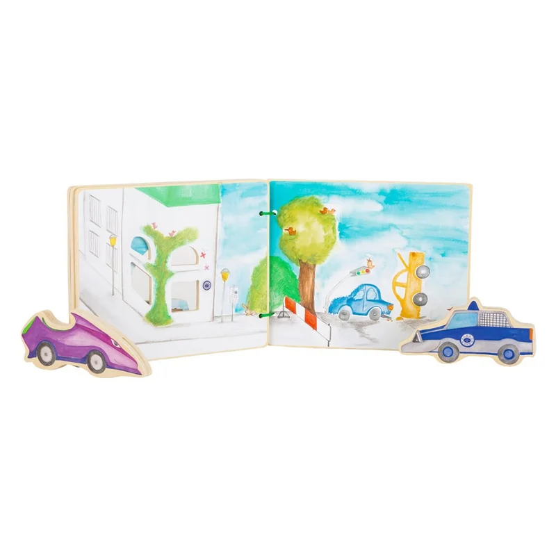 Small Foot Book Police, interactive, wooden