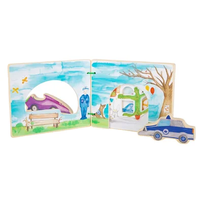 Small Foot Book Police, interactive, wooden
