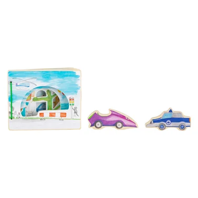 Small Foot Book Police, interactive, wooden