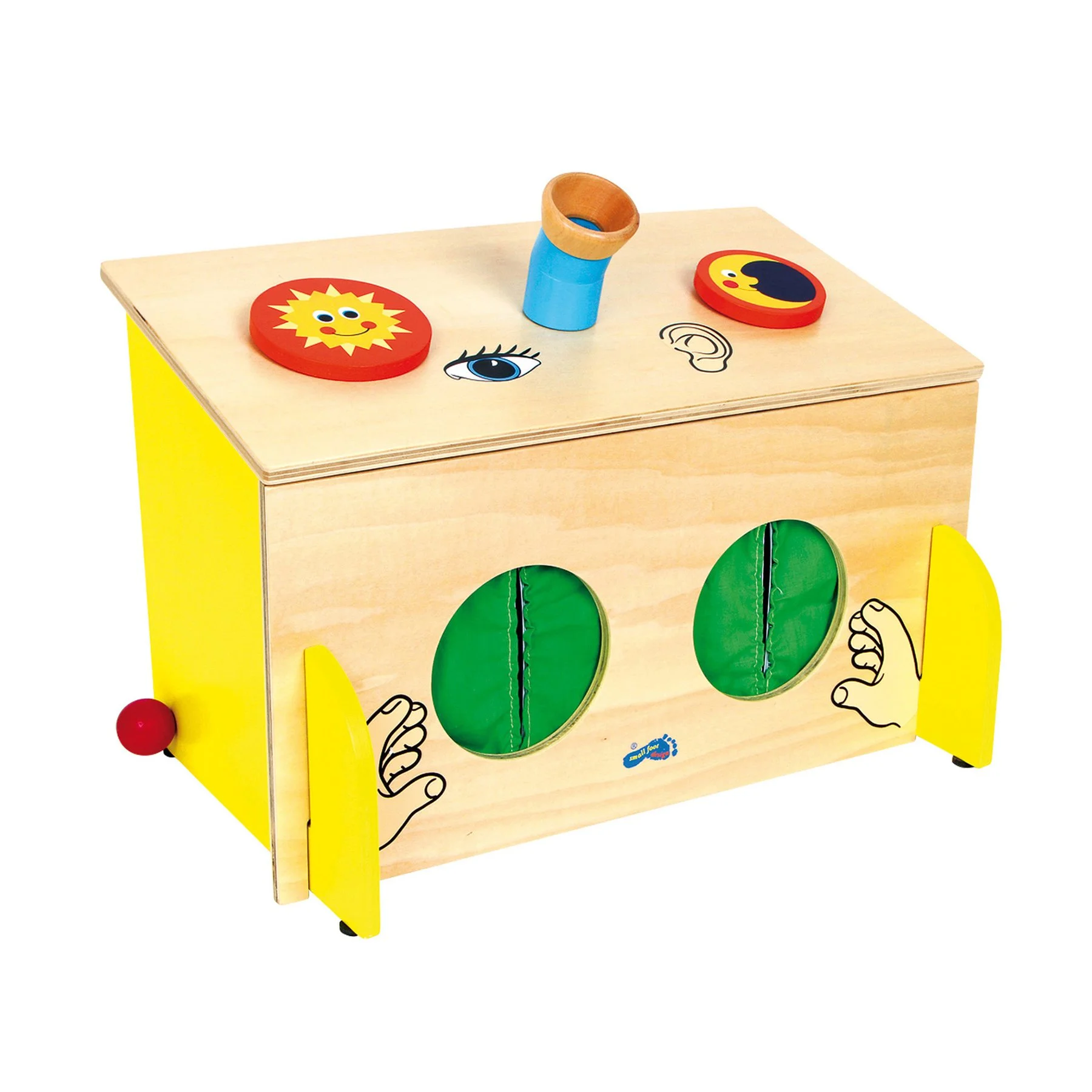 Small Foot Box “Feeling”, wooden, 40 x 25 x 31 cm