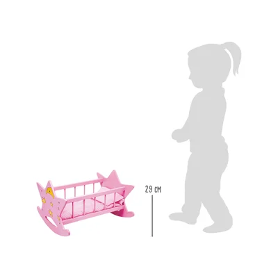 Small Foot Doll Cradle, pink