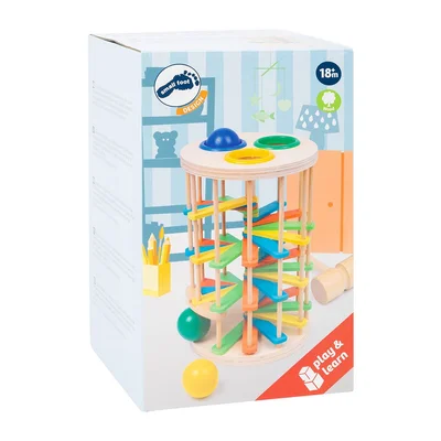 Small Foot Hammer Tower with Balls, large, wooden