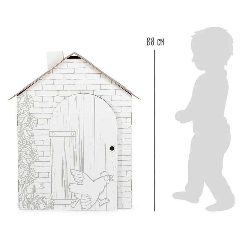 Small Foot Playhouse, cardboard, 87 ? 71 ? 88 cm