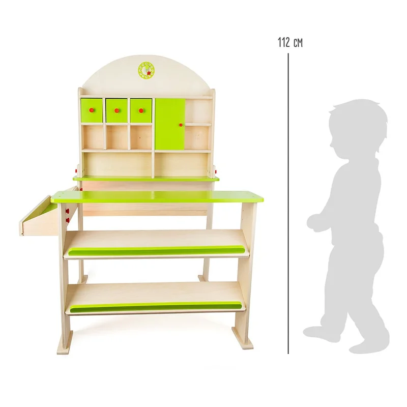 Small Foot Shop stand, wooden, 87 x 78 x 112 cm