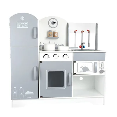 Small Foot Play kitchen, with fridge, wooden, 83 x 33 x 82 cm