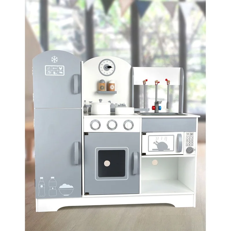 Small Foot Play kitchen, with fridge, wooden, 83 x 33 x 82 cm