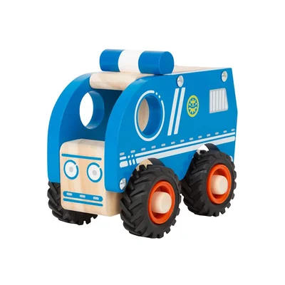 Small Foot Police car, wooden, 13 x 7 x 10 cm