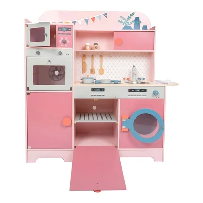 Small Foot Play kitchen, 100 x 29 x 100 cm, pink