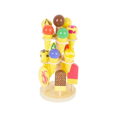 Small Foot Ice cream stand, portable, 16 pieces