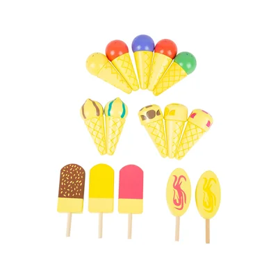 Small Foot Ice cream stand, portable, 16 pieces